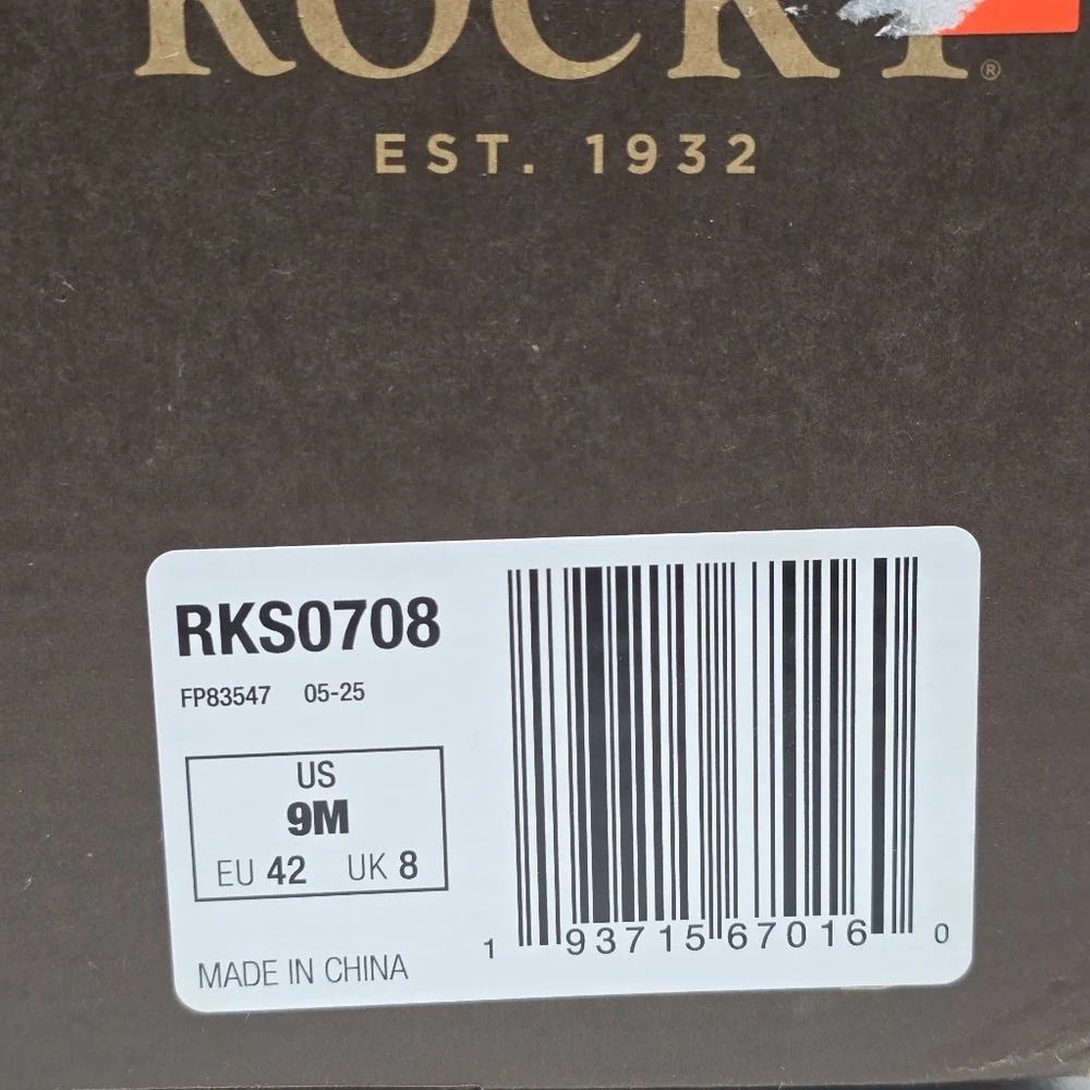 Rocky Wildcat Men’s Waterproof Hunting Boots Size 9M Brown 400G Insulated New